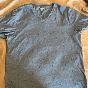 V-neck T-shirt.